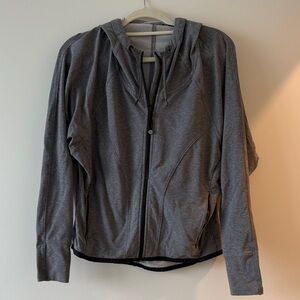 Athleta Charcoal Women's Hooded Zip Up